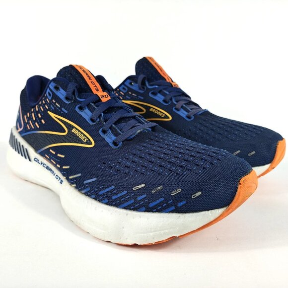 Brooks Glycerin GTS 20 Men's 11 Running Shoes Sneakers Blue Orange 1103831D444 - Picture 1 of 16